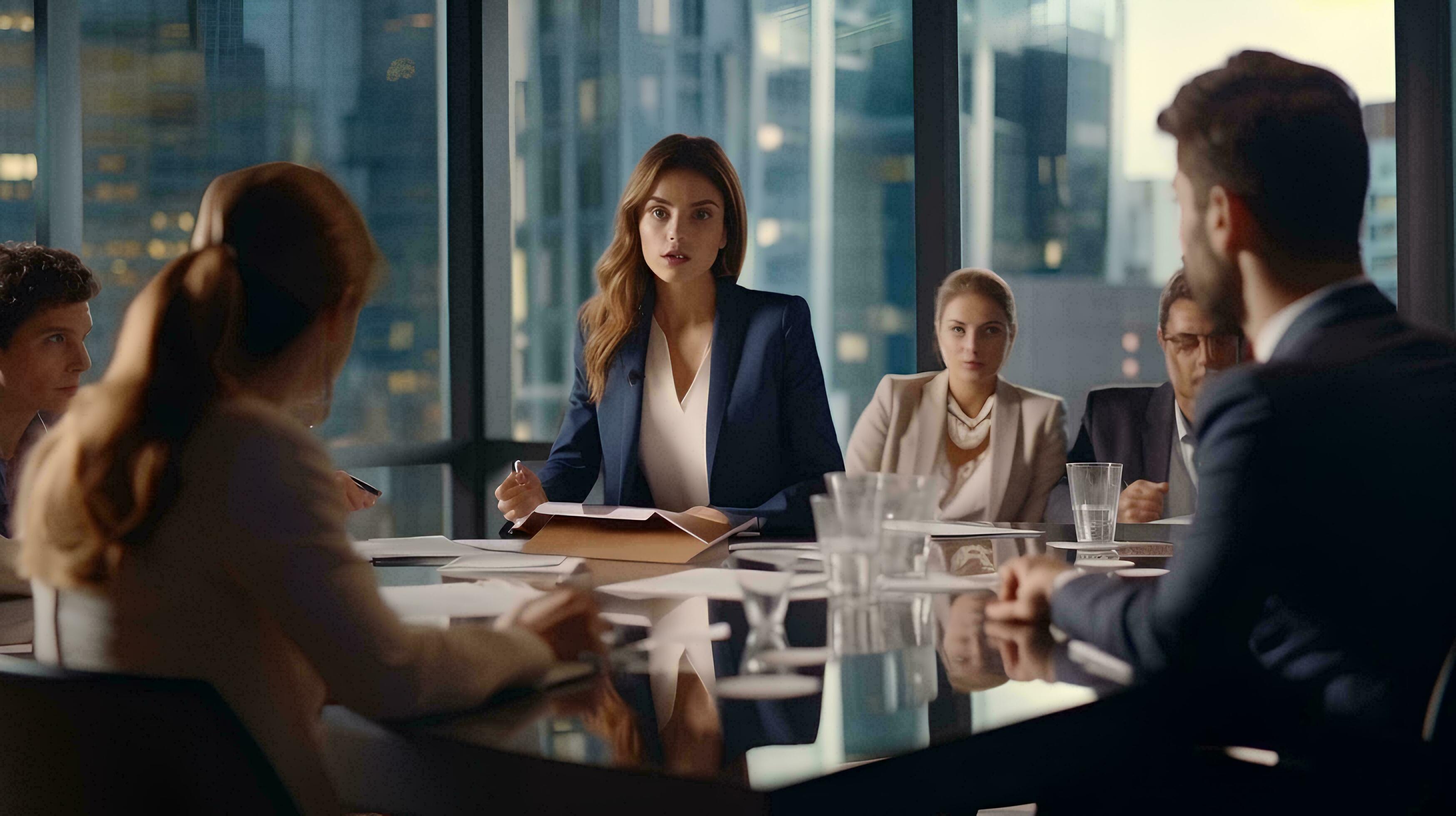 Professional AI consultation meeting